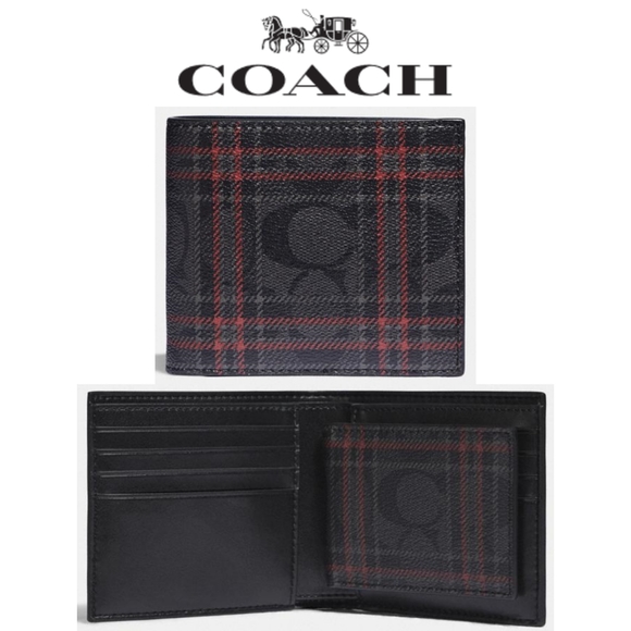 **SALE - 1 left!** NEW Coach Compact ID Wallet - Picture 1 of 6